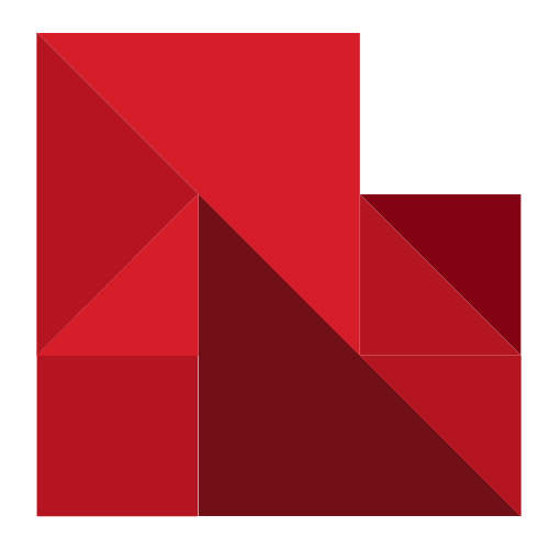 Corazón de tangram.