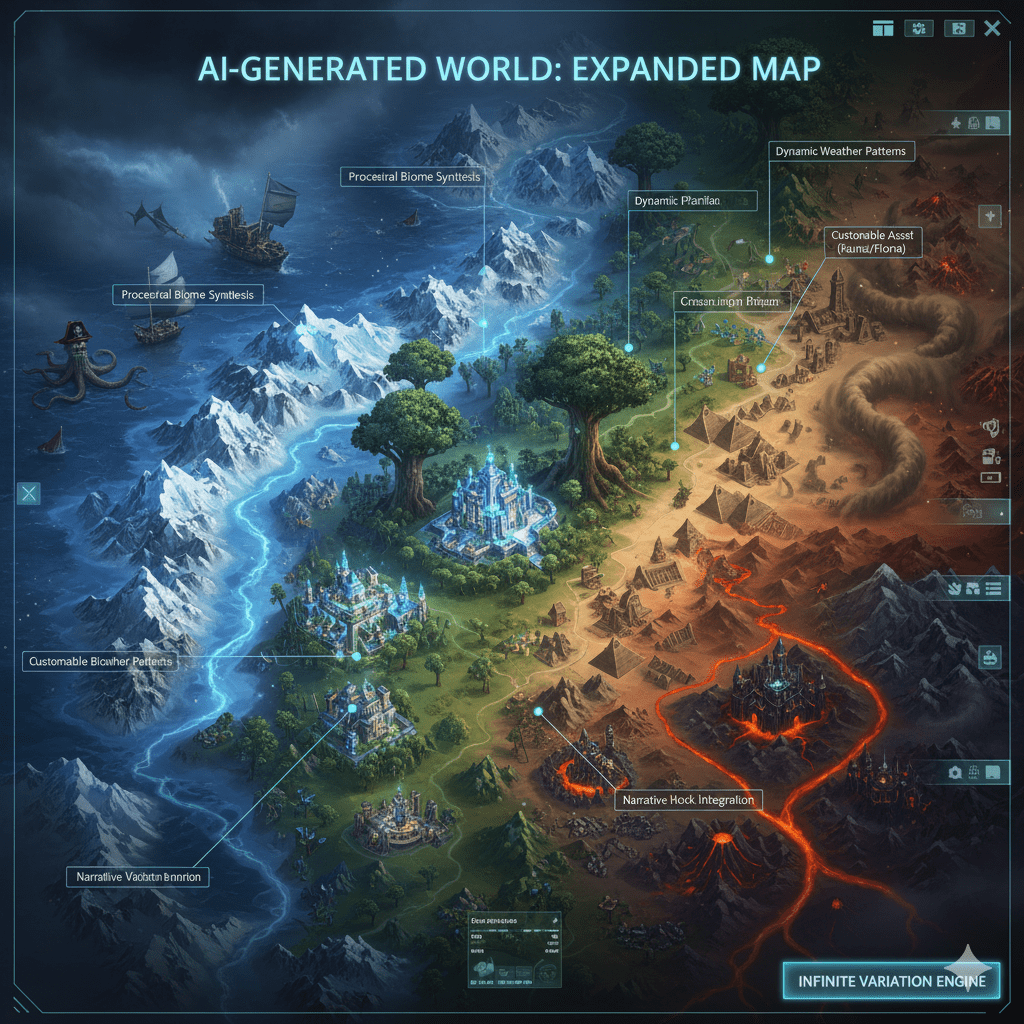 Mapa de juego creado con IA