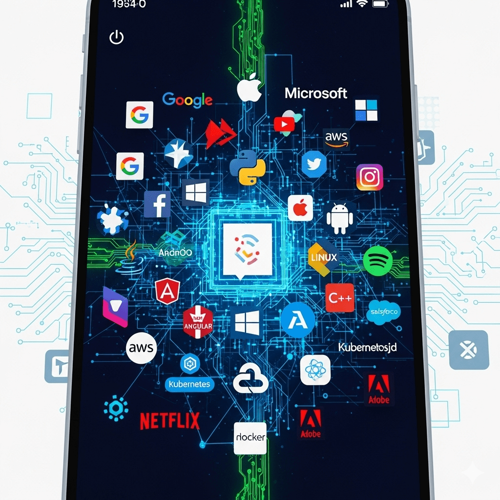 Iconos vistos desde un movil