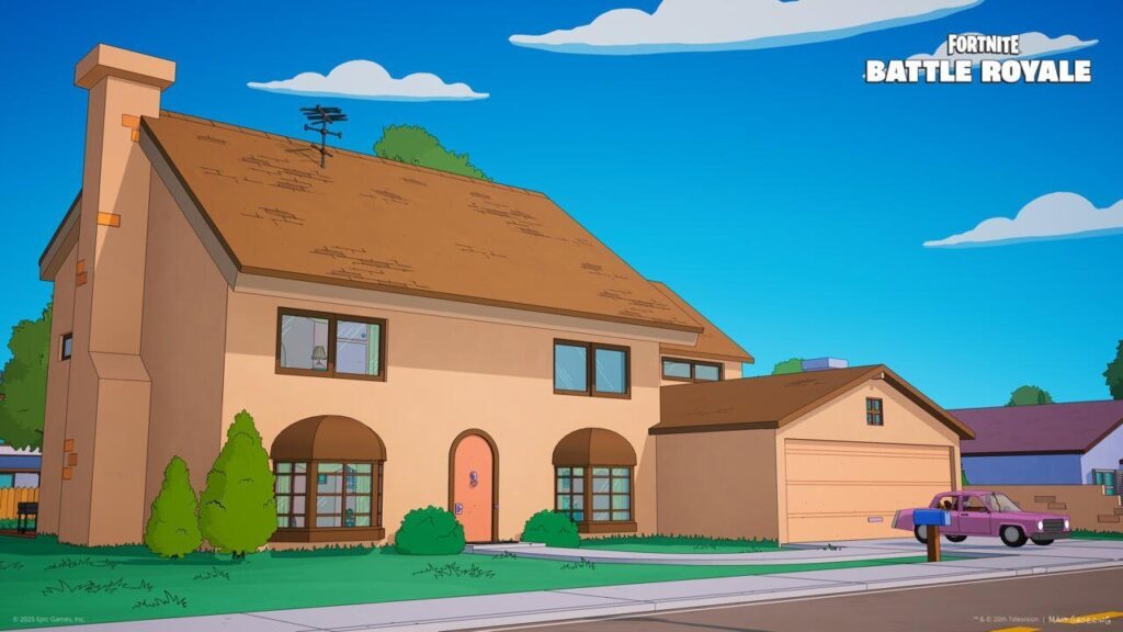 Casa de Los Simpsons en Fornite