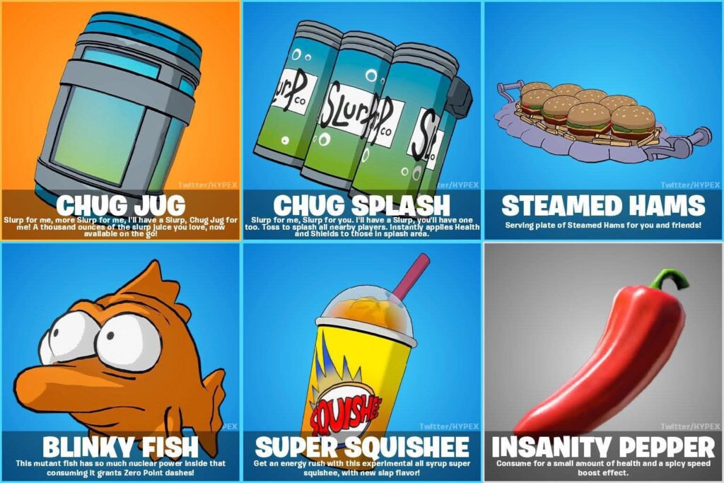 Nuevos Consumibles de Los Simpsons en Fornite