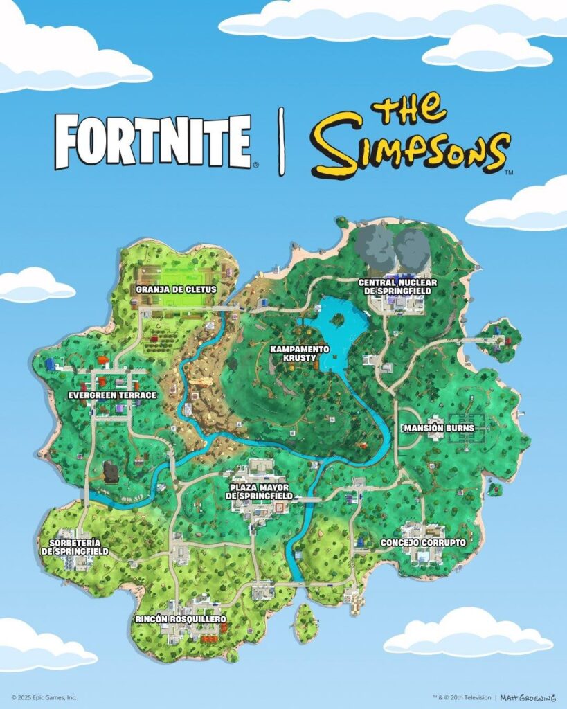 Mapa de Fornite