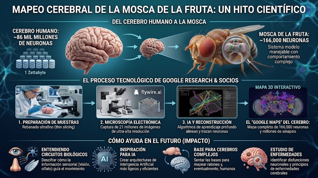 Infografía del mapeo cerebral